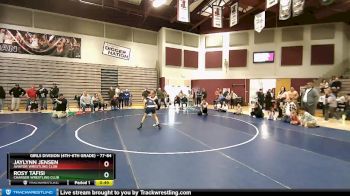 77-84 lbs 1st Place Match - Rosy Tafisi, Charger Wrestling Club vs Jaylynn Jensen, Aviator Wrestling Club