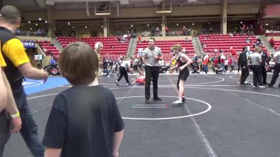 140 lbs Cons. Semi - Maddox Walker, Carroll Wrestling Club vs Braxton Lackner, Bobcat Wrestling Club