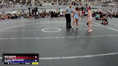 126 lbs Round 3 (8 Team) - Ava Akacha, PA West Black vs Elaina Mercadante, Validus WC