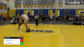 195 lbs Semifinal - Andre Mortenson, Jesuit High School - Tampa vs Tanner Washburn, Green Machine