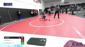 85-90 lbs Final - Brantley Allison, Checotah Matcats vs Korbyn Johnson, Checotah Matcats