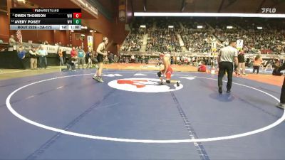 2A-175 lbs Cons. Round 2 - Owen Thomson, Wright vs Avery Posey, Wyoming Indian