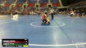 140 lbs Finals (8 Team) - Isabelle Julian, E3-Fargo vs Kennedy Wendel, E2-Carrington