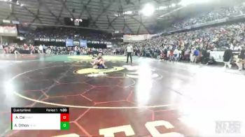 4A 113 lbs Quarterfinal - Andrew Cai, Newport (Bellevue) vs Alex Othon, Tahoma