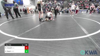 92 lbs Quarterfinal - Haygen Howell, Norman Grappling Club vs Gabe Reed, Henryetta Knights Wrestling Club