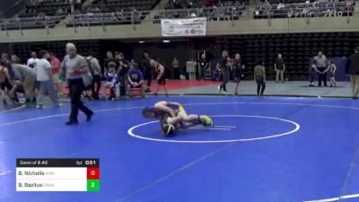 93 lbs Consi Of 8 #2 - Brentley Nicholls, Kingston, PA vs Bruce Bazilus, Cranford, NJ