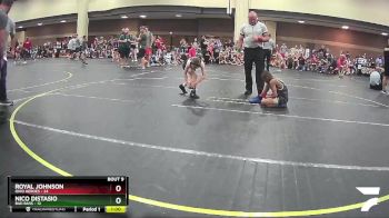 68 lbs Round 3 (6 Team) - Royal Johnson, Ohio Heroes vs Nico Distasio, Bad Bass