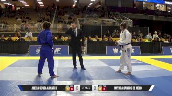 Mayara Santos De Melo vs Alexia Souza Arantes 2025 Pan Jiu Jitsu IBJJF Championship
