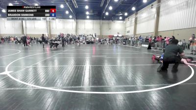 175 lbs Consi Of 16 #2 - James Shaw Garrett, Unattached vs Brandon Simmons, Lugo Wrestling Club