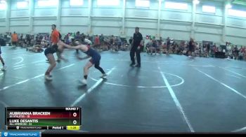 115 lbs Round 7 (10 Team) - Aubrianna Bracken, 84 Athletes vs Luke DeSantis, All American