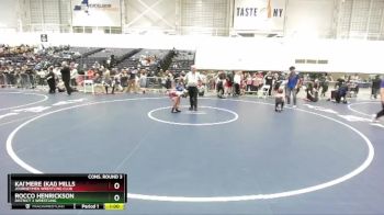 58 lbs Cons. Round 3 - Rocco Henrickson, District 3 Wrestling vs Kai`mere (Kai) Mills, Journeymen Wrestling Club