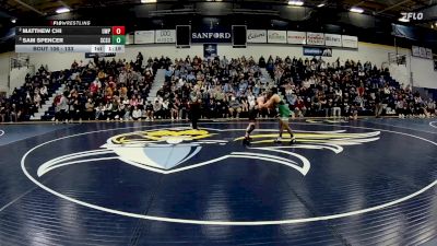 133 lbs Semifinal - Sam Spencer, St. Cloud State vs Matthew Chi, Wisconsin-Parkside