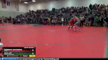 220 lbs Champ. Round 2 - Nick Loy, Fruita Monument vs Dominick Ontiveros, Brush