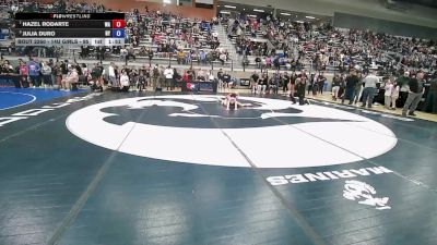 14U Girls - 95 lbs Cons. Round 5 - Hazel Rodarte, WA vs Julia Duro, NY