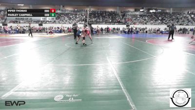 140 lbs Round Of 32 - Piper Thomas, Duncan Lady Demons vs Paisley Campbell, Cordell