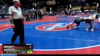 6A-190 lbs Semifinal - Hunter Ryan, Thomas County Central HS vs Colin Kelley, North Forsyth