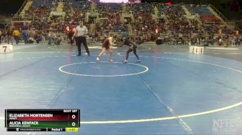 105 lbs Semifinal - Alicia Kenfack, Bismarck Legacy vs Elizabeth Mortensen, Minot