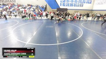 105 lbs Cons. Round 1 - Kaiona Hanohano-Carden, Defiant Wrestling Club vs DevRee Hislop, Uintah Girls Jr High