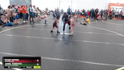 50 lbs Semifinal - Adriel Robinson, Suplex City Raptors vs Ryder Depree, Panther Club