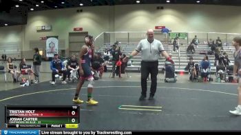 112 lbs Round 5 (6 Team) - Josiah Carter, Contenders WA Blue vs Tristan Holt, Untouchables-Olympia