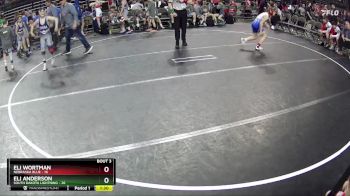 95 lbs Round 1 (6 Team) - Eli Wortman, Nebraska Blue vs Eli Anderson, South Dakota Lightning