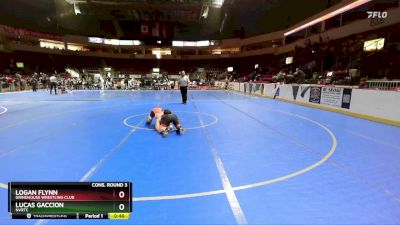 118 lbs Cons. Round 3 - Logan Flynn, Grindhouse Wrestling Club vs Lucas Gaccion, NVRTC