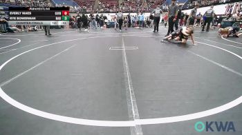 67 lbs Quarterfinal - Everly Maes, Guymon Wrestling vs Rye Bowerman, Madill Takedown