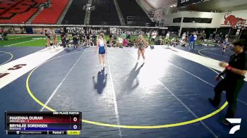 130 lbs Placement Matches (16 Team) - Makenna Duran, Oregon Red vs Brynlee Sorensen, Montana