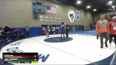 165 lbs Cons. Round 6 - Leon Fox, San Marcos (Santa Barbara) vs Bret Roberts, Porterville