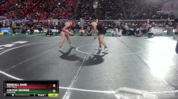 5A 195 lbs Quarterfinal - Colton George, Highland vs Kendall Sage, Post Falls