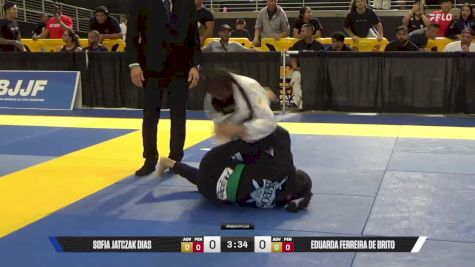 Eduarda Ferreira De Brito vs Sofia Jatczak Dias 2025 Pan Kids Jiu-Jitsu IBJJF Championship