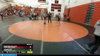 115 lbs Round 2 - Sawyer Pallett, Laurel Middle School vs Ethan Ely, Powell Middle School