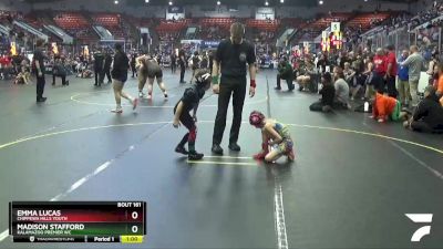 52 lbs 7th Place Match - Madison Stafford, Kalamazoo Premier WC vs Emma Lucas, Chippewa Hills Youth