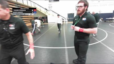 98 lbs Champ. Round 1 - Tucker Peterson, MN vs Joseph Birkett, IA