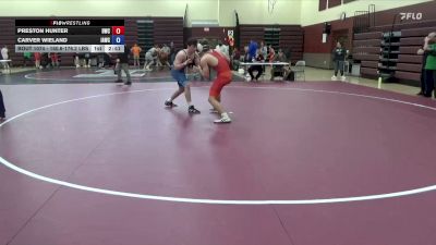 160.6-176.2 lbs Champ. Round 2 - Preston Hunter, Dubuque Wrestling Club vs Carver Wieland, Immortal Athletics Wrestling Club