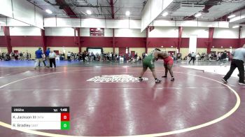 285 lbs Quarterfinal - Kennith Jackson III, Oneonta vs Rahmiere Bradley, Castleton