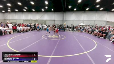 126 lbs Quarters & 1st Wb (16 Team) - Jake Castagneto, Idaho vs Henri McGivern, Kansas Blue