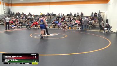 J-13 lbs Round 1 - Raiden Harbaugh, Marion Wolves vs Grady O`Shea, NEIWC