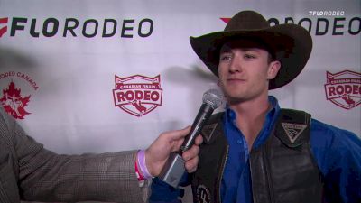 Interview: K's Thomson - Saddle Bronc Winner - Performance 4 - 2021 Canadian Finals Rodeo