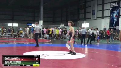 150 lbs Placement Matches (8 Team) - Gunner Horton, REAL LIFE WRESTLING CLUB vs Owen Maxwell, RED LION WRESTLING CLUB
