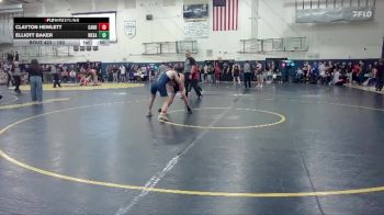 150 lbs Cons. Round 2 - Clayton Hewlett, Canby vs Elliott Baker, West Salem