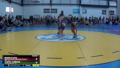 100 lbs Round 1 (4 Team) - RYKEN FLOYD, NORTH CAROLINA WRESTLING FACTORY - RED vs Curtis Cubbage, BLACKHAWK WC