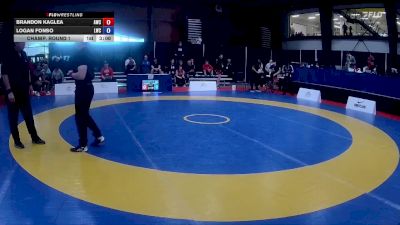 65kg Champ. Round 1 - Brandon Kaglea, Advanced Wrestling Club vs Logan Fonso, Lakehead Wrestling Club