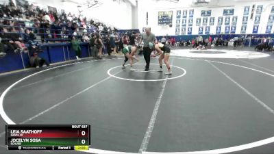 125 lbs Quarterfinal - Leia Saathoff, Santa Fe vs Jocelyn Sosa, Schurr