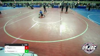 58 lbs Round Of 32 - AJ Rogers, North Desoto Wrestling Academy vs Kaisan Thompson, Clinton Youth Wrestling