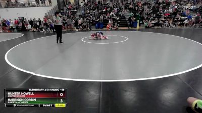 65 lbs Cons. Round 4 - Harrison Corbin, Immortal Athletics vs Hunter Howell, Greater Heights