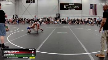 120 lbs Round 3 (8 Team) - Jaeden Brandon, Clinic Wrestling vs Zach Kuhn, South Side WC Blue