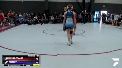 124 lbs Cons. Round 4 - Lillian Hulegaard, WA vs Lily Ridgley, OR