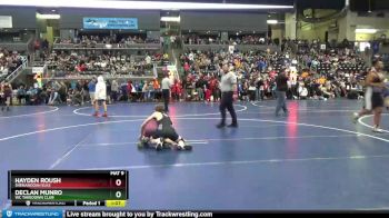 130 lbs Champ. Round 1 - Hayden Roush, Shenandoah Elks vs Declan Munro, WC Takedown Club