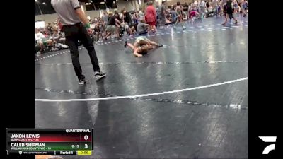 90 lbs Quarters & Wb (16 Team) - Jaxon Lewis, Gulf Coast WC vs Caleb Shipman, Williamson County WC